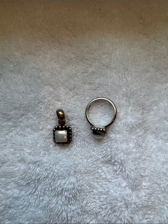 Silpada Jewelry - Silpada Sterling Silver Pearl Pendant & Ring Set